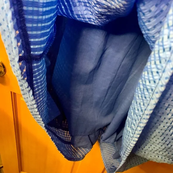 Umgee Ocean Blue Midi Dress with Multicolor Embroidered Sleeves - Picture 9 of 10